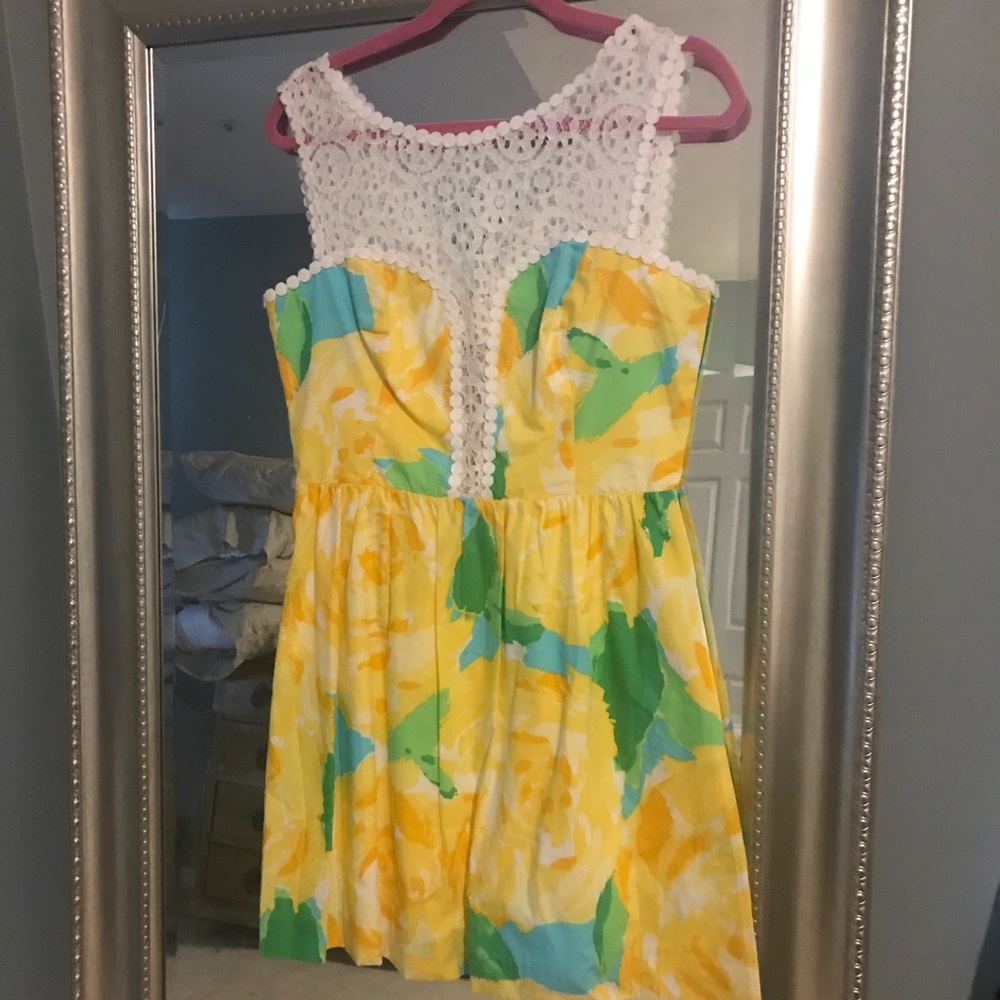 EUC Lilly Pulitzer first impression yellow Reagan - Picture 2 of 4